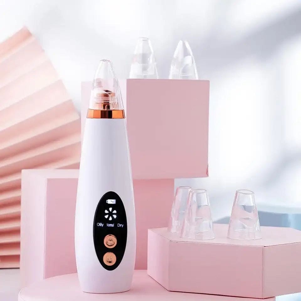 Electric Vacuum Pore Cleaner,  6 In 1 Blackheads Removing Device, Facial Black Spots White Dot Pimple Acne Cleaner, Beauty Extractor Skin Care Tools, Black Point Vacuum Suction Device, USB Rechargeable Bubble Beauty Instrument