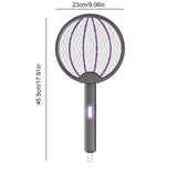 3 In 1 Foldable Electric Mosquito Swatter, Rechargeable Mosquito Killer Racket, Anti Mosquito Fly Trap, Home Bug Insect Racket, Electric Fly Swatter For Home and Outdoor