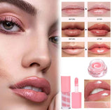 2Pcs Miss Lara Lip Gloss and Lip Balm Set, Mini Liquid Lipstick, Long-lasting Lipstick Set