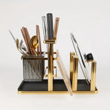 Kitchen Utensil And Pot Lid Organizer, Multi Purpose Kitchen Organizer, Elegant Knife And Lid Holder
