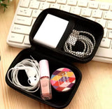 Portable Electronics Travel Organizer Case, Smart Gadget Vault, Pocket Tech Organizer, ZipTech Storage Case, Travel Tech Companion, Gadget Guard Mini Case