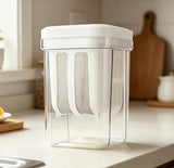 Portable Yogurt Strainer Cup,  Greek Yogurt Filter with Separator, Food Grade Greek Yogurt Strainer, Large Capacity Fine Mesh Cheese Yogurt Maker with Lid