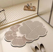 Luxury Flower Shaped Anti Slip Bath Mat, Soft And Super Absorbent Bathroom Rug, Non Slip Flower Floor Rug, Decorative Floral Bathroom Mat