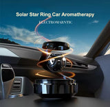 Solar Powered Car Diffuser, Solar Powered Rotating Car Aromatherapy Diffuser, Durable Alloy Fragrance Diffuser, Car Air Freshener Diffuser