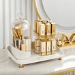 360 Twist Split Makeup Rack, Large Capacity Carousel Spinning Holder, Makeup Pen Organizer Detachable Cosmetic Storage Rack, Vanity Table Desktop Cosmetic Shelf, Table Top Makeup Organizer, Multipurpose Cosmetic Container