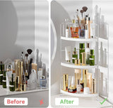 Acrylic Corner Cosmetic Rack, Makeup Storage Standing Shelf, Cosmetics Storage Organizer