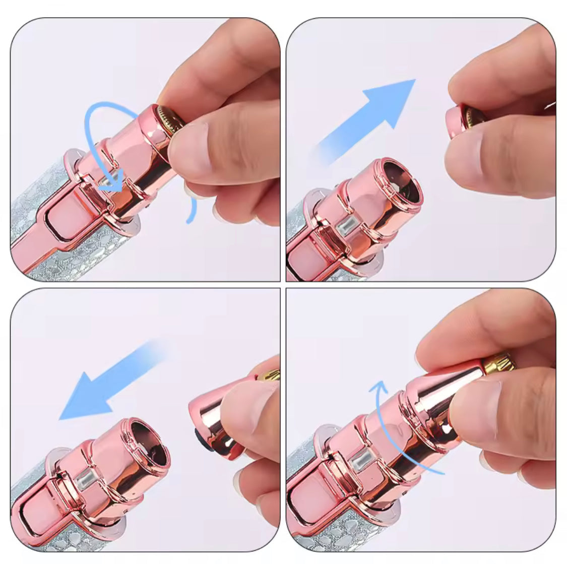 2 In1 Rechargeable Eyebrow Trimmer, Painless Facial Hair Removal Device, Battery Operated Eyebrow Trimmer