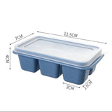 6 Grid Ice Tray Mold, Soft Silicone Ice Cube Mold, 6 Grids Soft Bottom Quick Freezer Fruit Ice Cube Maker