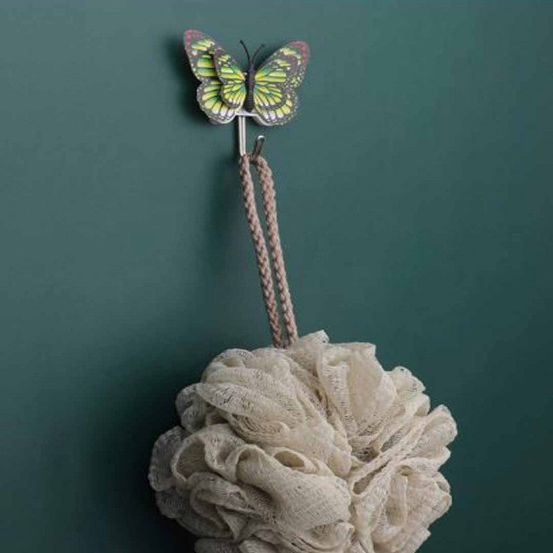 Self Adhesive Butterfly Utility Hook, Strong Sticky Butterfly Hook, Nursery Decor Room Hooks