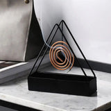 Triangle Coil Holder, Iron Mosquito Incense Box, Creative Mosquito Coil Holder With Tray, Mosquito Repellent Incense Rack, Creative Incense Rack Home Tools, Anti-Scald Mosquito Coil Holder With Tray
