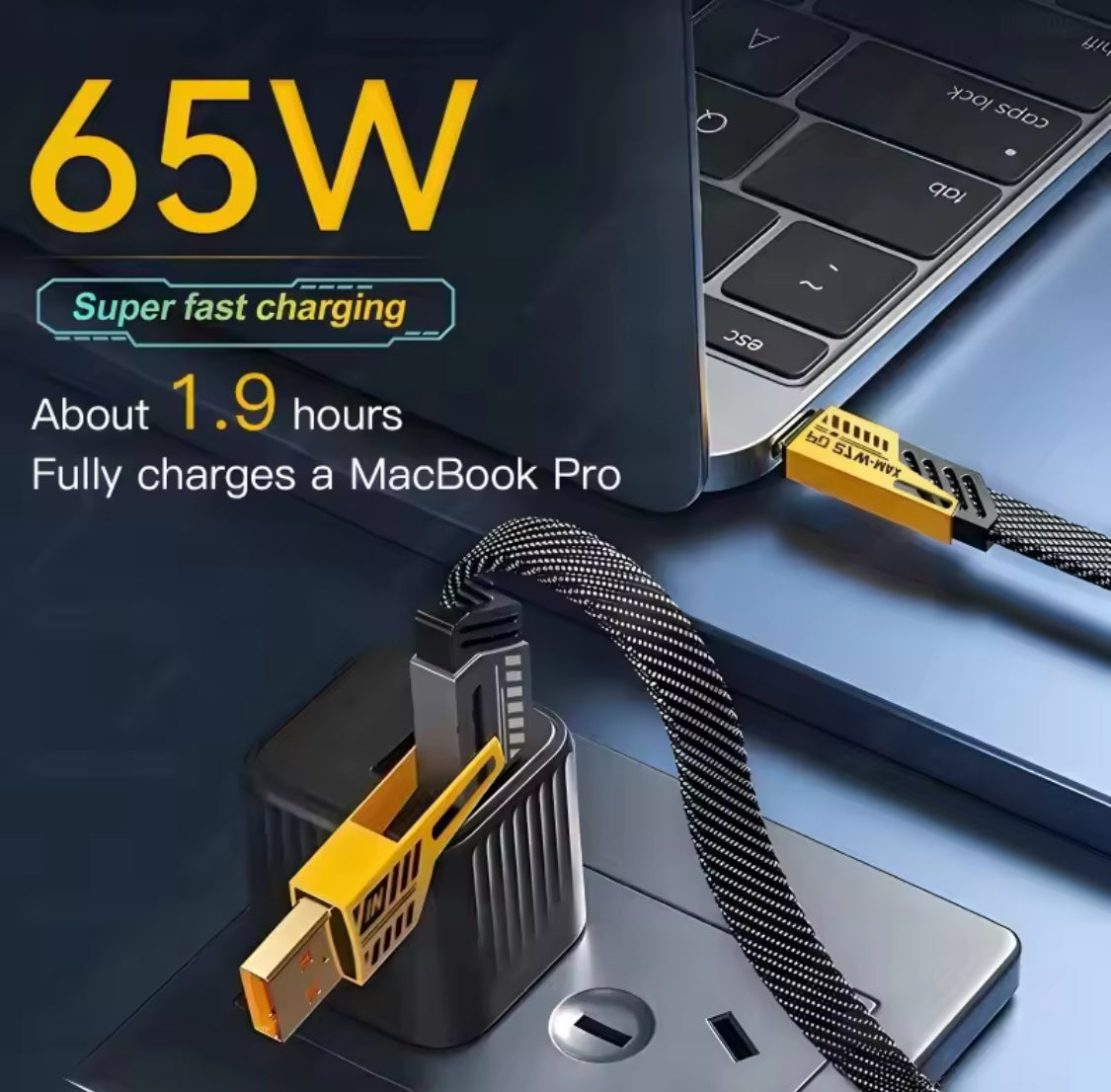 4 In 1 Convertible USB Fast Charging Cable, USB C Charger Cable, Multiple Charging Cables