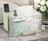 Acrylic Water Texture Tissue Box, Dustproof Napkin Box, Multifunctional Tissue Organizer Container