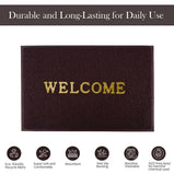 Outdoor Welcome Mat, Anti Slip Footmat, Welcome Rubber Footmat, Elegant Entrance Doormat