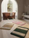 Luxury Anti Slip Bath Mat, Absorbent Microfiber Bath Mats, Non Slip Spa Quality Bath Mats