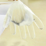 Set Of 100 Disposable Gloves, Transparent Hand Gloves, Food Grade Plastic Gloves, Plastic Dishwashing Gloves, Multipurpose Clear Disposable Gloves