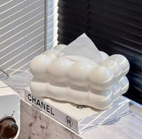 Bubble Shape Tissue Box Holder, Non Slip Plastic Tissue Box Cover, Desktop Tissue Organizer