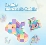 Creative Puzzle Fidget Toys, Magic Cube Puzzle, 3D Kids Puzzle, Folding Magic Puzzle, Colorful Magic Cube Puzzle