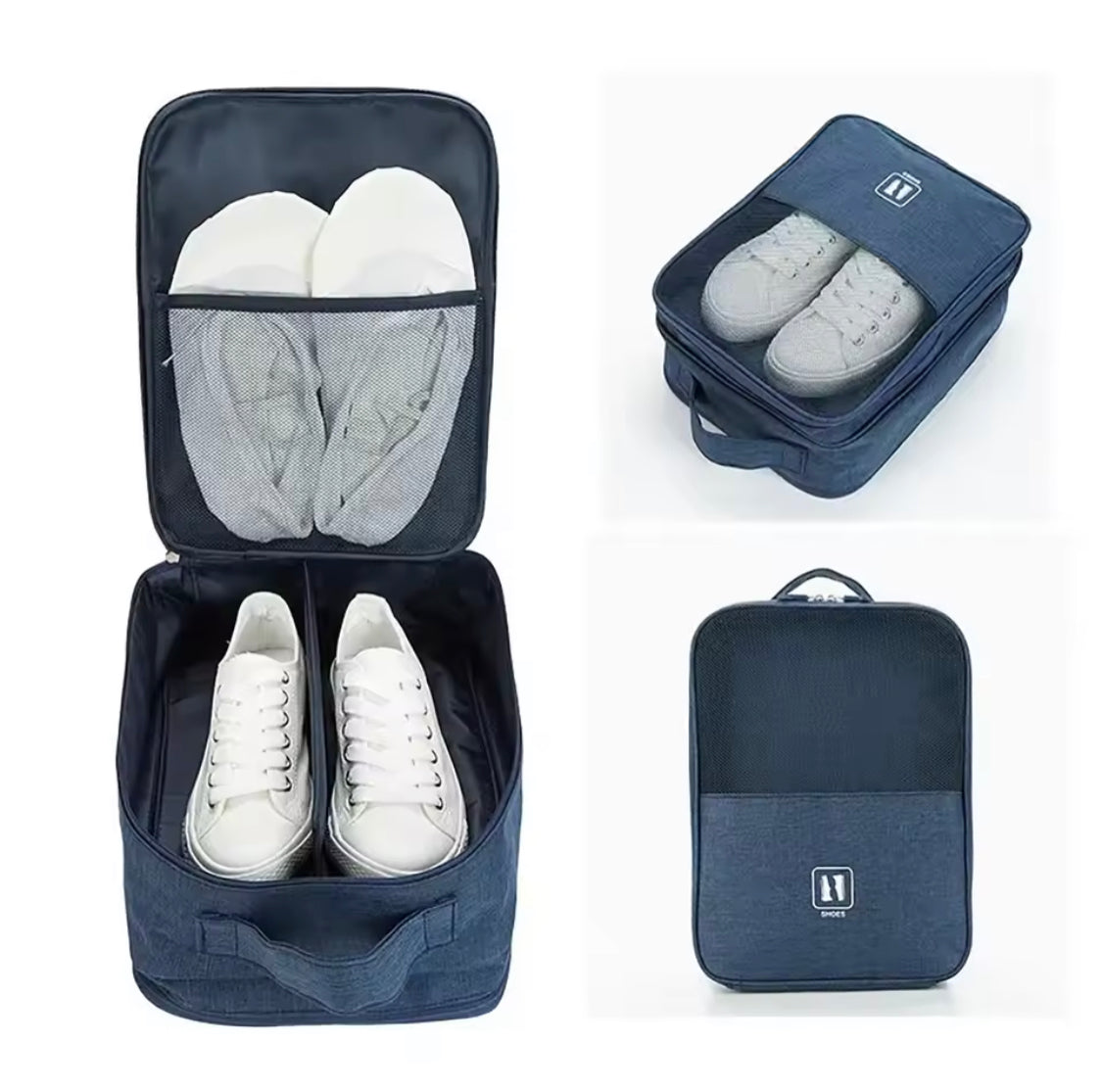3 Layer Travel Shoe Bag, Portable Shoe Storage Pouch, Mini Travel Shoe Storage Bag, Shoe Closet Organizer