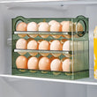 Acrylic Egg Organizer, 30 Grids Egg Storage Box, Egg Fresh Keeping Case, Multi Layer Egg Tray Organizer, Creative Flip Egg Box,  3 Layer Flip Fridge Egg Tray Container, Kitchen Countertop Fresh Egg Storage Container, Folding Egg Tray