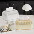 New Simple Plastic Tissue Box, Living Room Tissue Storage Box, Modern Square Shape Tissue Box