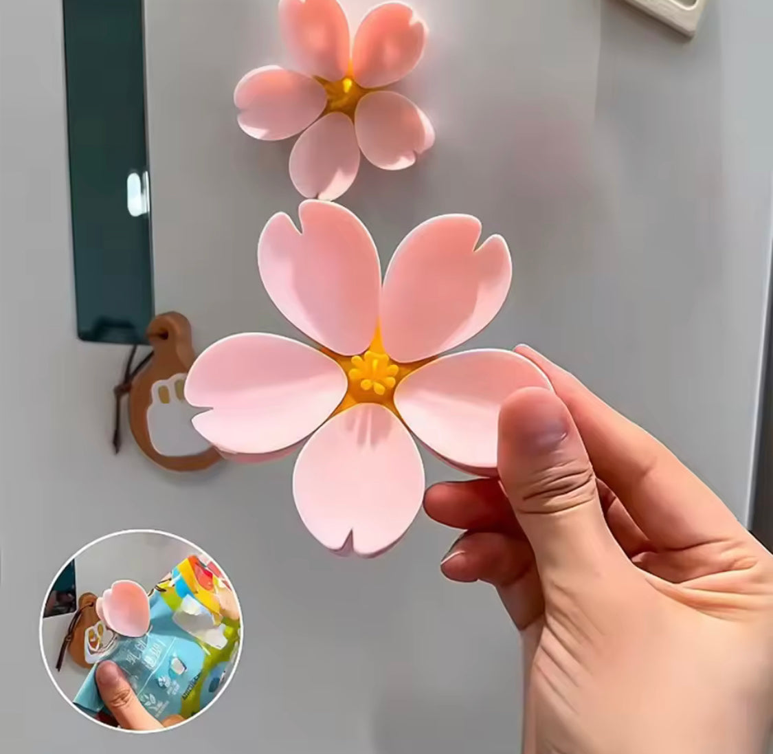 Flower Shape Food Bag Sealing Clip, Cute Floral Food Bag Clip, Floral Snack Bag Sealing Clip, Mini Flower Bag Closure Clip