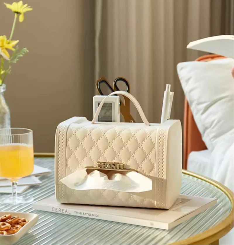 Handbag-Shaped Tissue Box, Tissue Box Room Table Top Decoration for Bedroom, Office