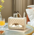 Handbag Shaped Tissue Box, Leather Bag Tissue Box Container, Leather Bag Napkin Container, Luxury Design Tissue Box Holder