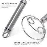 Flour Mixer, Manual Non Stick Cream Beater, Danish Bread Dough Hand Mixer, Dough Whisk Mixer, Kitchen Baking Blender Tool, Durable Handheld Food Blender For Cooking