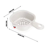 Fruit And Vegetable Drain Basket, 2 In 1 Cute Duck Basket With Handle, Mini Fruit Washing Basket