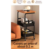 Movable Household Storage Cart, Household Multilayer Storage Rack With Wheels, Storage Rack With Table Board