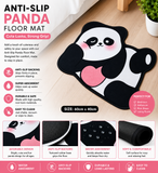 Anti Slip Cute Panda Floor Mat, Decorative Panda Floor Mat, Adorable Panda Shaped Rug, Cute Panda Plush Floor Rug