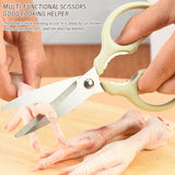 Kitchen Scissor Peelar Set, 3 In 1 Melon Planer, Wovilon Scissor And Peelar, Multipurpose Food Shear, Practical Kitchen Cutting Tool, Heavy Duty Meat Poultry,  Stainless Steel Utility for Ultra Sharp Seafood Herb Serrated