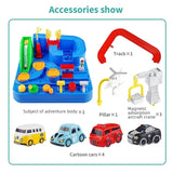 Car Racing Track Toy, Car Rescue Adventure Rail Track Toy, Brain Racing Educative Interactive Table Game, City Rescue Preschool Toy Vehicle, 3 To 6 City Car Racing Puzzle Toy, Preschool Educational Car Games Gift Toys