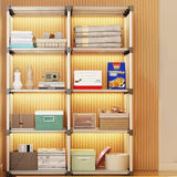 Multiayer Dustproof Cabinet Storage Shelf, Plastic Book Cabinet Organizer, Multipurpose Storage Rack, Portable Wardrobe Cabinet, Clothes Storage Organizer, No Installation Storage Cabinet