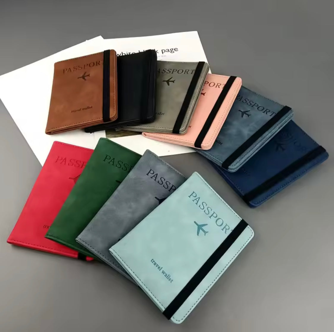 Vintage Style Passport Cover, Multifunction PU Leather Business Card Wallet, Travel Essential Cards Holder