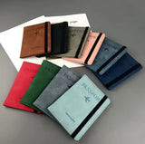 Vintage Style Passport Cover, Multifunction PU Leather Business Card Wallet, Travel Essential Cards Holder