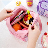 Kindergarten Lunch Bag, Cartoon Insulated Lunch Bag, Multipurpose Cute Aesthetic Pouch, Picnic Travel Breakfast Thermal Food Bag, Portable Bento Meal Bag, Elementary School Lunch Bag, Waterproof Oxford Cloth Thermal Bag