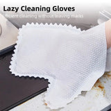 Set Of 10 Household Cleaning Gloves, Multifunctional Lazy Rags Gloves, Fish Scale Cleaning Duster Gloves, Multipurpose Kitchen Bathroom Household Cleaning Duster, Wet and Dry Dual-use Cloth, Reusable Non Woven Rag