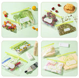 Reusable Zip Lock Bag, Food Grade Transparent Storage Bag, Refrigerator Fresh-keeping Bag