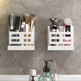 Multifunctional Hanging Bathroom Rack, Plastic Bathroom Accessories Organizer, Vanity Holder Storage Rack
