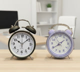 Cute Alarm Clock, Kids Twin Bell Alarm Clock, Analog Quartz Display Clock