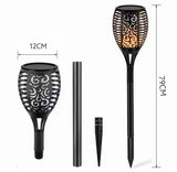 Outdoor Garden Solar Flickering Flame Light, Garden Yard Lamp, LED Garden Torch Lights
