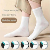 Disposable Travel Cottons Socks, Portable Compression Breathable Cotton Socks, Compressed Socks for Travel
