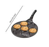 Smiley Face Mini Pancake Pan, Non Stick Griddle Pancake Maker, 7 Grid Omelette Frying Pan