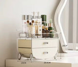 Drawer Type Cosmetics Storage Box, Transparent Dust Proof Cosmetic Organizer, Stackable Cosmetic Storage Box
