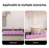 3D Flower Pattern Silicone Sink Splash Guard, Kitchen Sink Water Splash Protector, Silicone Sink Edge Protector, Kitchen Countertop Splash Guard