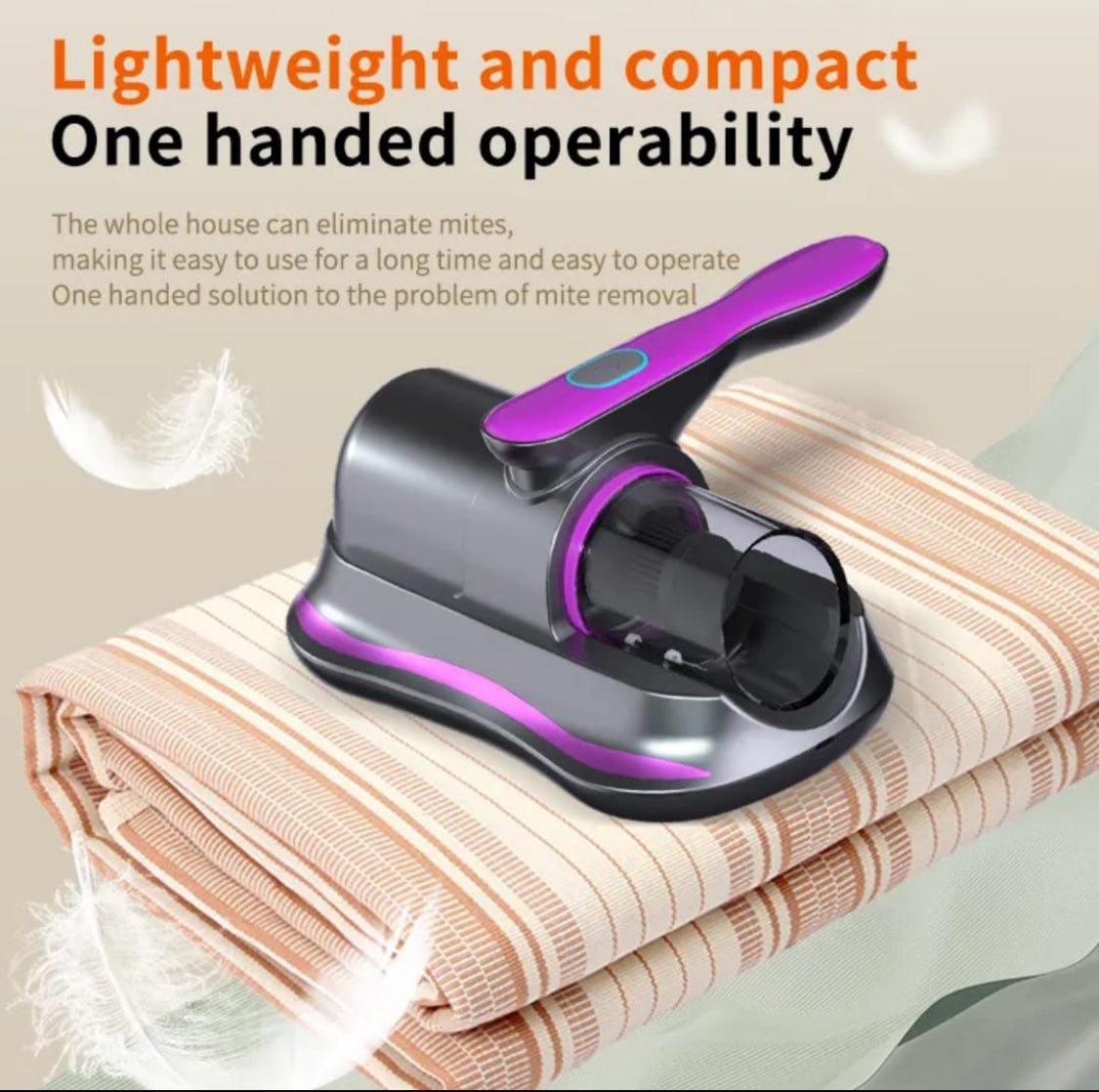 1pc Household Vacuum Cleaner, Deep Clean Ray, Dust & Mite Eliminator, UV Deep Cleaner Machine