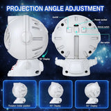 Astronaut Starry Projector Lamp, DIY Astronaut Galaxy Atmosphere Light, Vortex Colorful Rotating Projection Light, Laser Nebula Projector Night Light