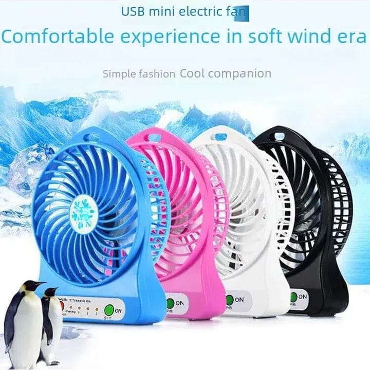 Mini Air Cooler Fan, USB Cooling Rechargeable Handheld Fan, Portable Outdoor LED Light Fan, Summer M Dormitory Desktop Fan,Multipurpose Mini Table Fan, Personal Cooling Fan with Night Light