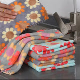 Set Of 5 Kitchen Cleaning Cloth, Soft Absorbent Dishcloth, Coral Fleece Wiping Towel Rags